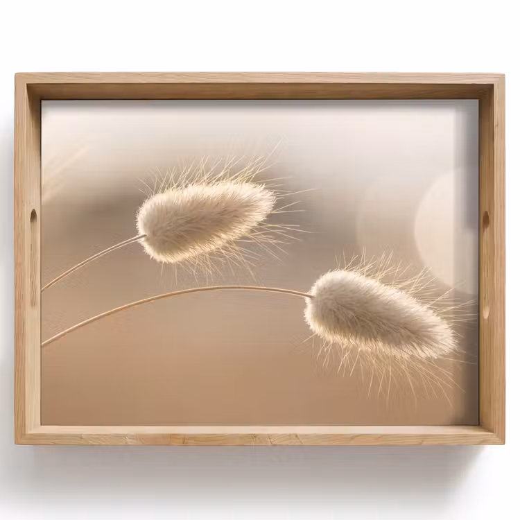 Tray - Haze tail grass - Grain hairs - Sunlight — 1