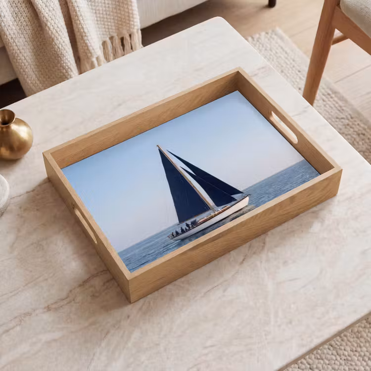 Tray - Sailboat - Sea - Blue — 2