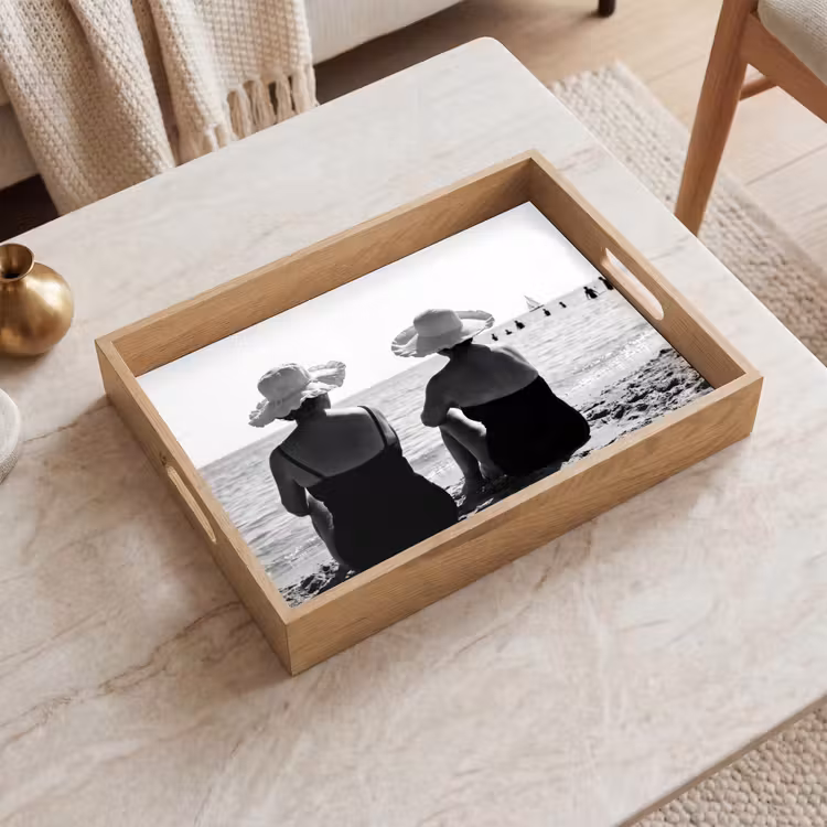 Tray - Women - Sun hat - Beach - Black - White — 2