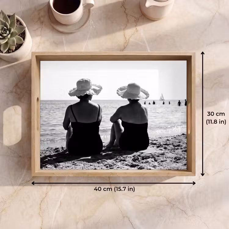 Tray - Women - Sun hat - Beach - Black - White — 7