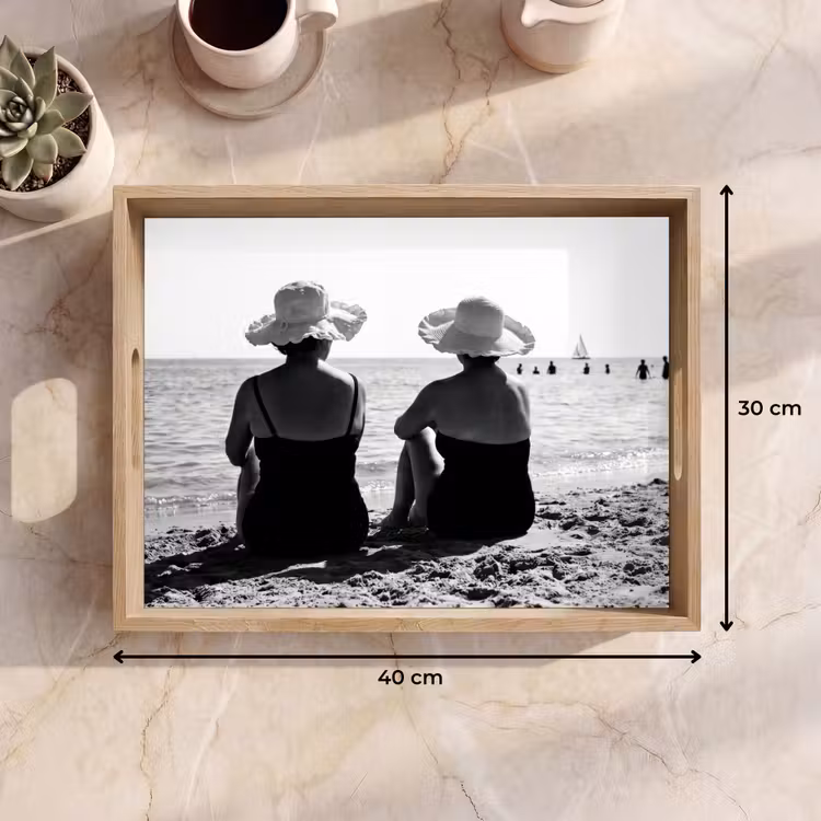 Tray - Women - Sun hat - Beach - Black - White — 8