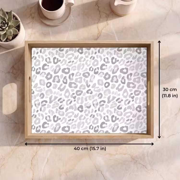 Tray - Leopard - Motif - Gray — 7