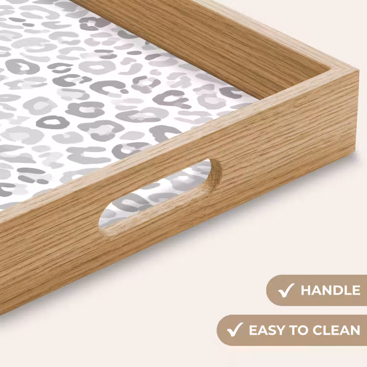 Tray - Leopard - Motif - Gray — 9