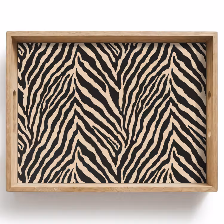 Tray - Zebra - Classic - Black — 1