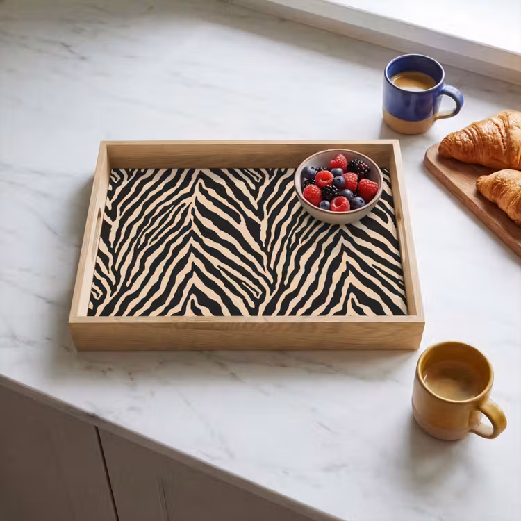 Tray - Zebra - Classic - Black — 3