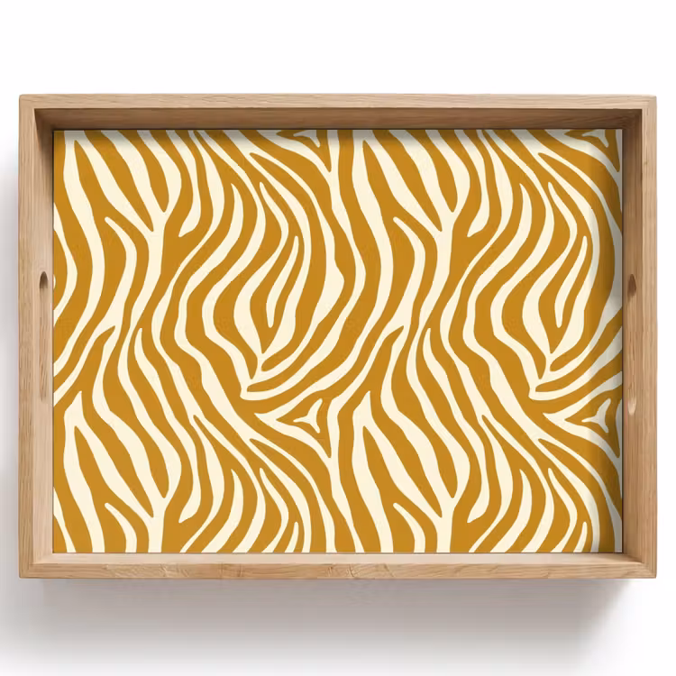 Tray - Zebra - Classic - Ochre - Yellow — 1
