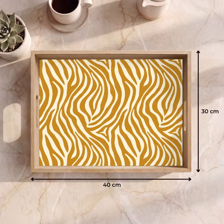 Tray - Zebra - Classic - Ochre - Yellow — 8