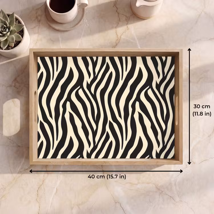 Tray - Zebra - Print - Classic - Black — 7