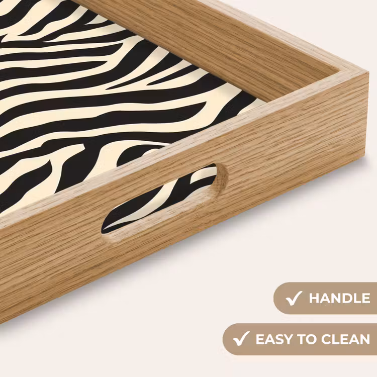 Tray - Zebra - Print - Classic - Black — 9