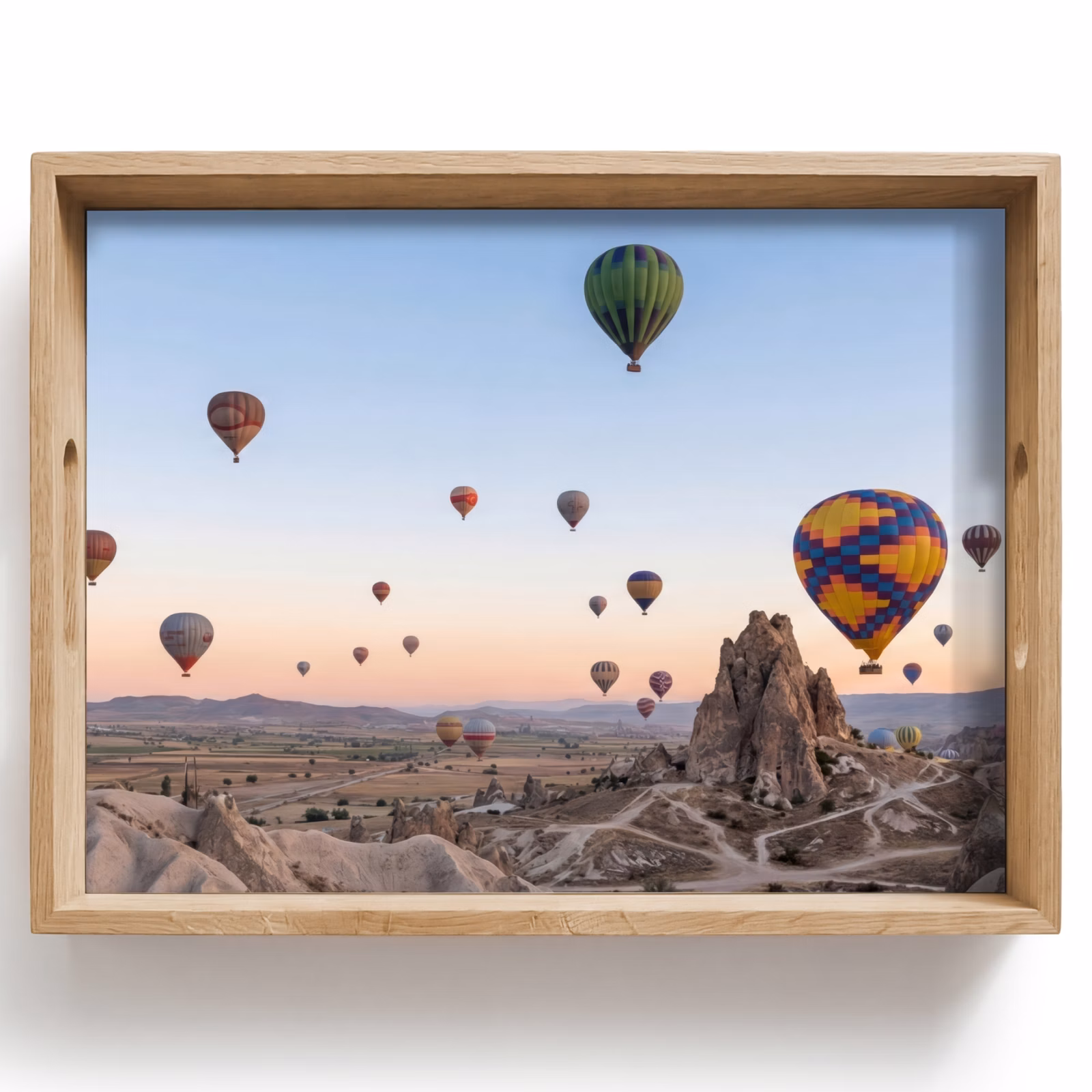Tray - Hot air balloons - Rocks - Sunrise — 1