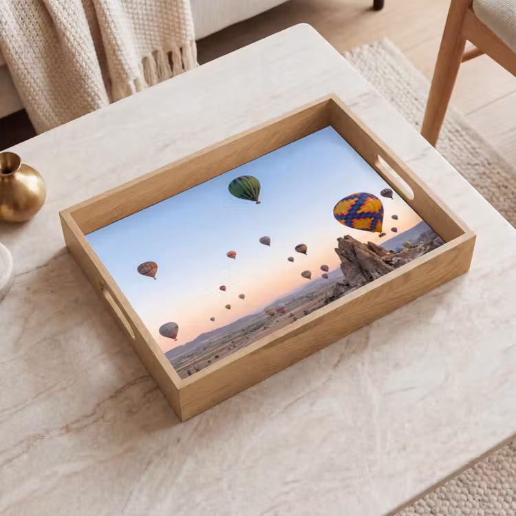 Tray - Hot air balloons - Rocks - Sunrise — 2