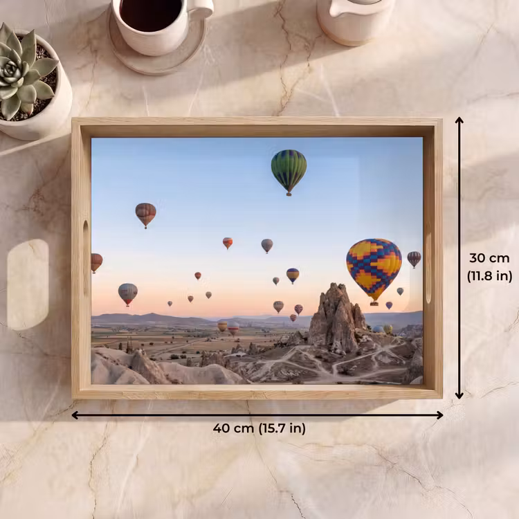 Tray - Hot air balloons - Rocks - Sunrise — 7