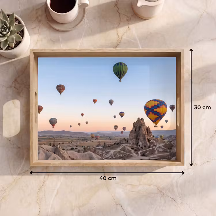 Tray - Hot air balloons - Rocks - Sunrise — 8