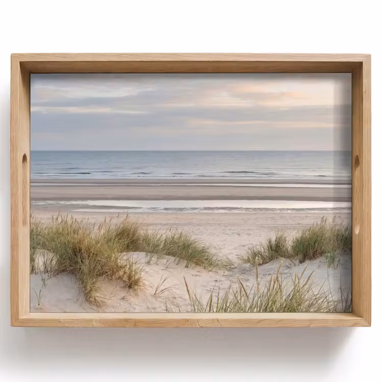 Tray - Sandy beach - Cloudy - Dunes — 1