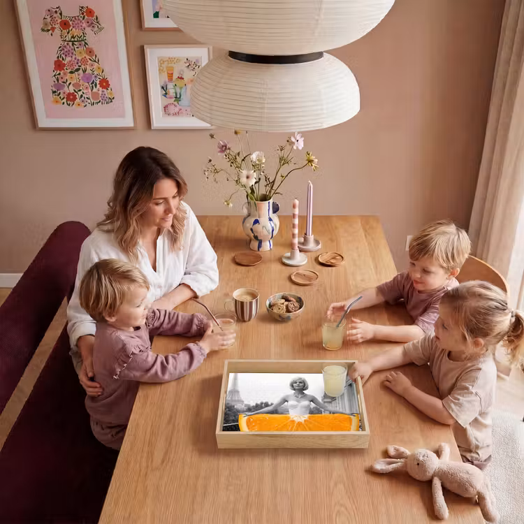 Tray - Orange - Eiffel Tower - Woman — 5