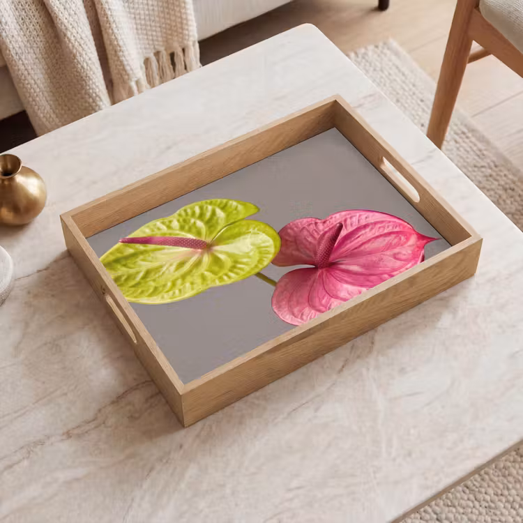 Tray - Plants - Anthurium - Green - Pink — 2