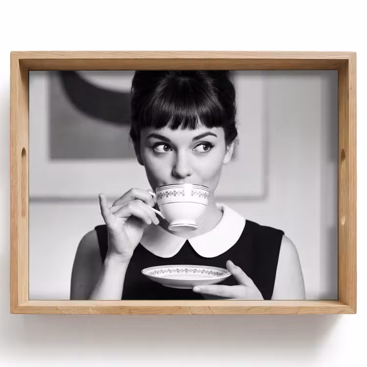 Tray - Portrait - Tea - Woman — 1