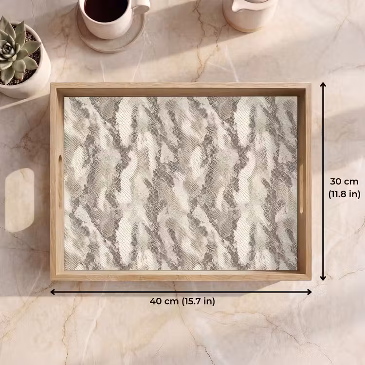 Tray - Snake - Pattern - Taupe — 7