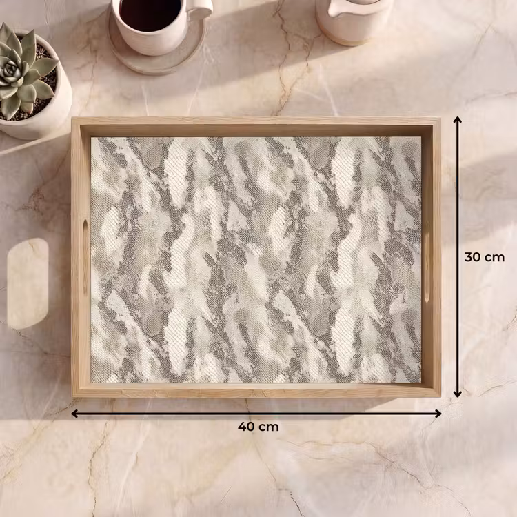 Tray - Snake - Pattern - Taupe — 8