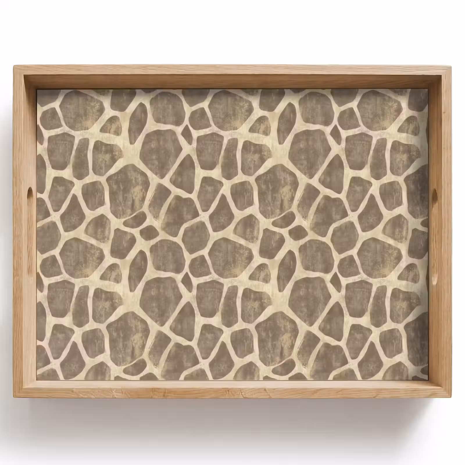 Tray - Giraffe - Pattern - Beige - Brown — 1