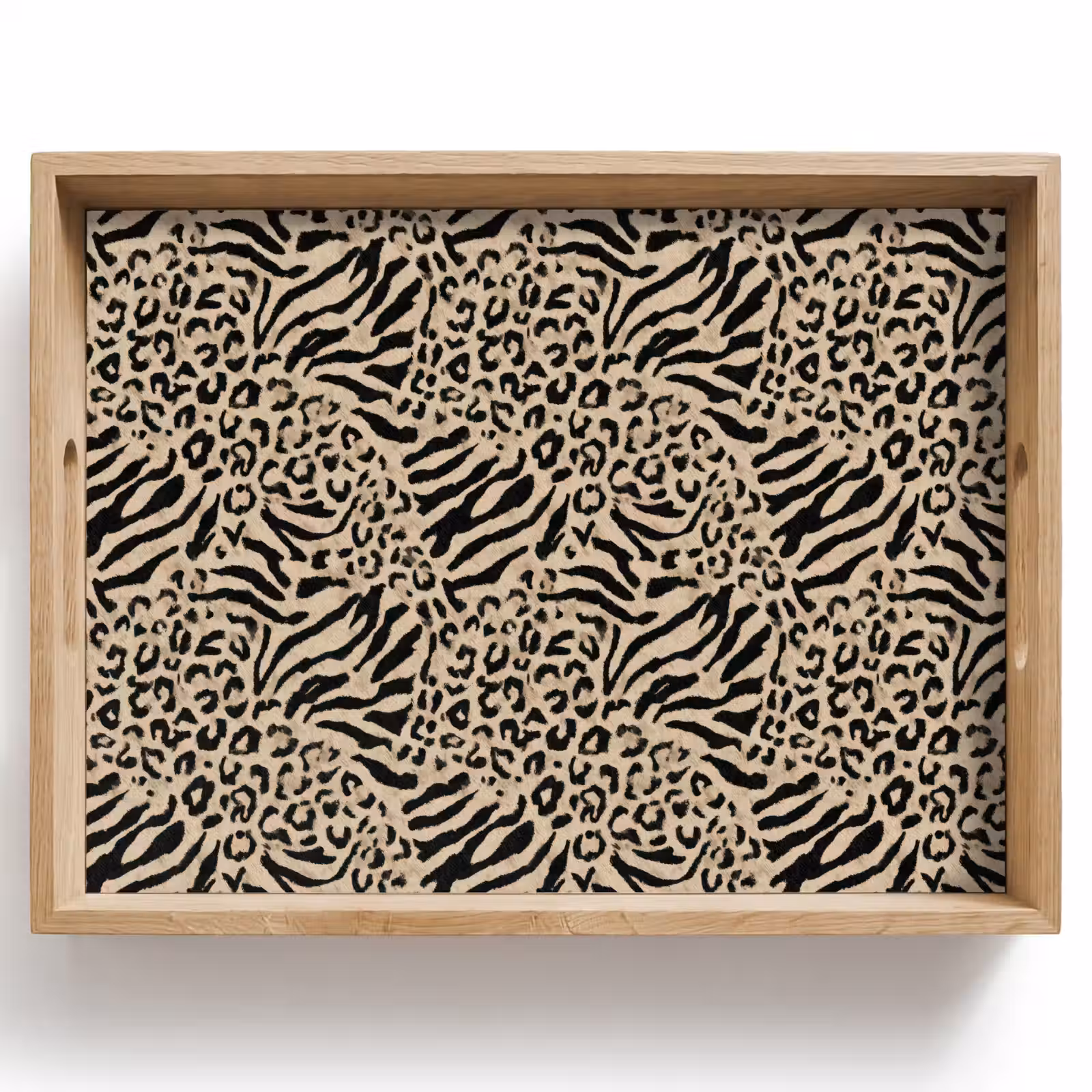Tray - Giraffe - Zebra - Motif - Brown — 1