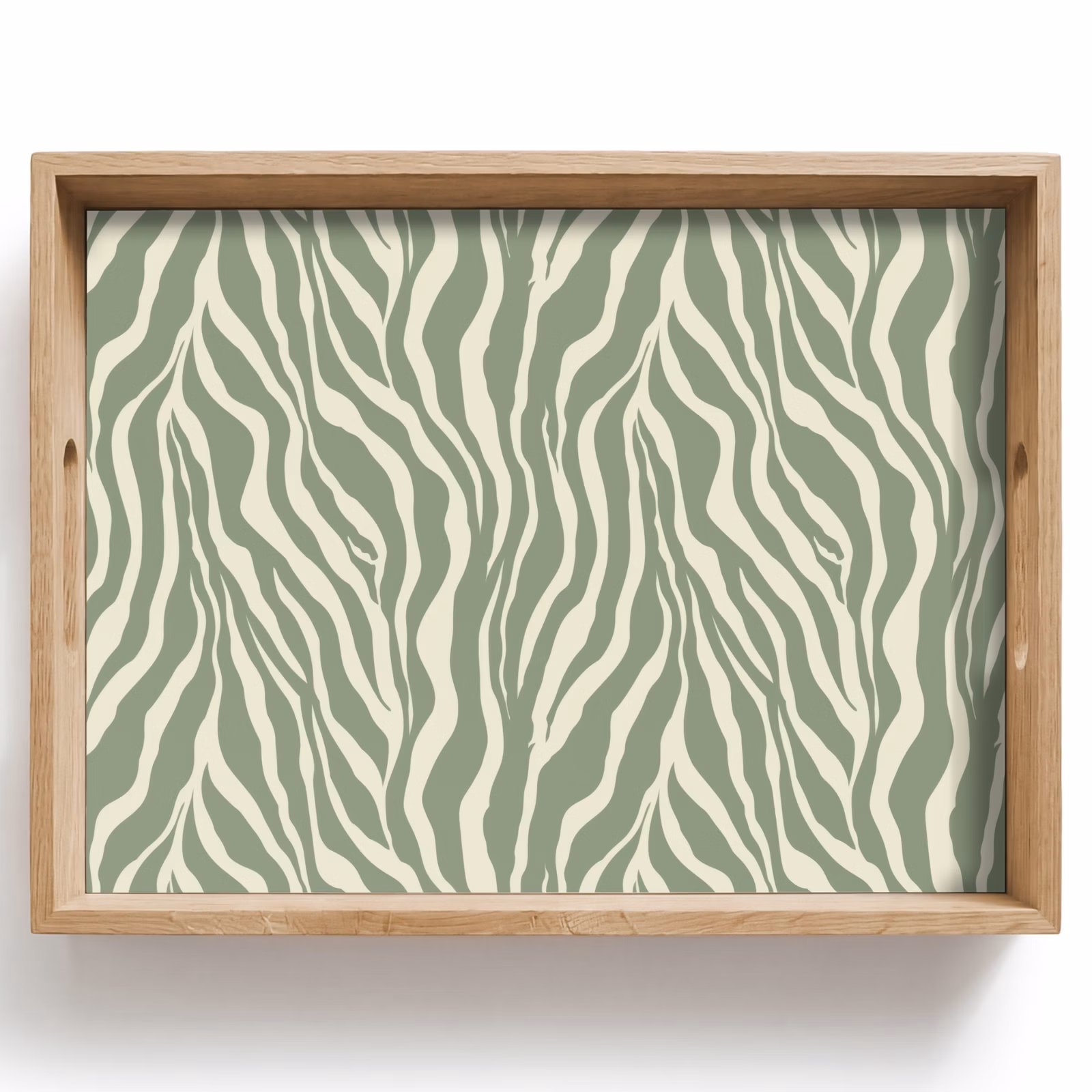 Tray - Zebra - Motif - Green — 1