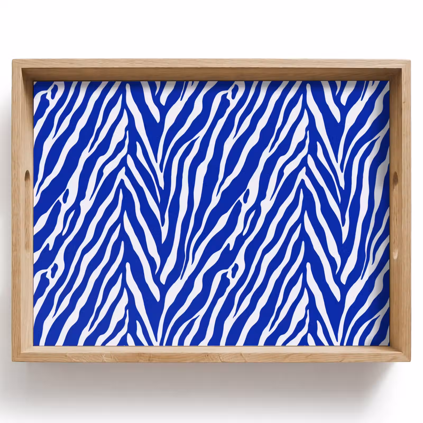 Tray - Zebra - Pattern - Cobalt - Blue — 1