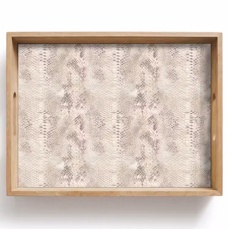 Tray - Snake - Pattern - Beige — 1