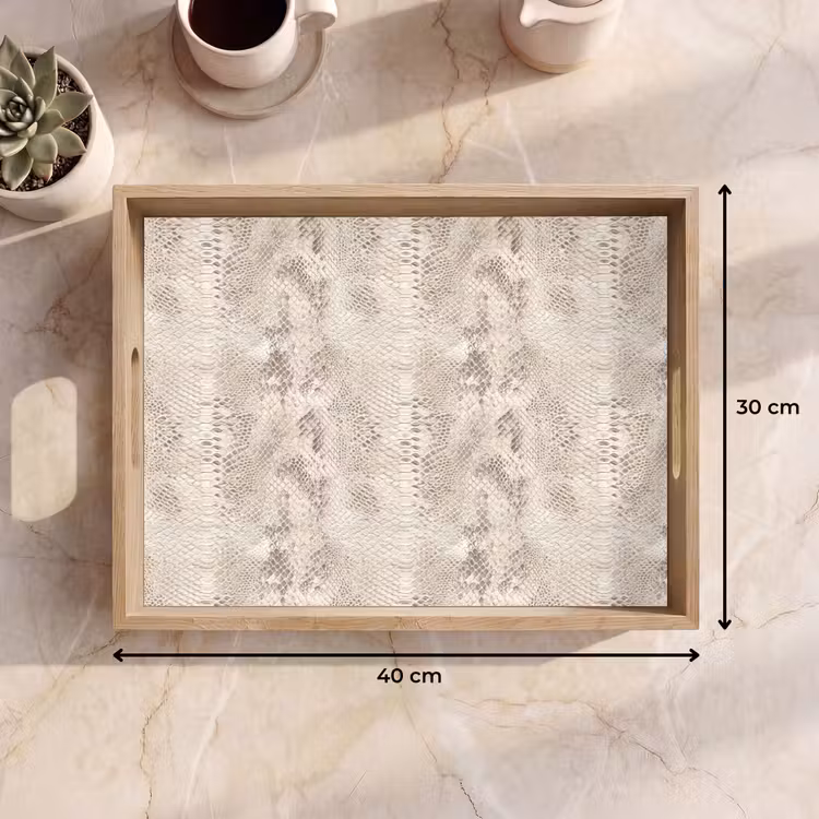 Tray - Snake - Pattern - Beige — 8