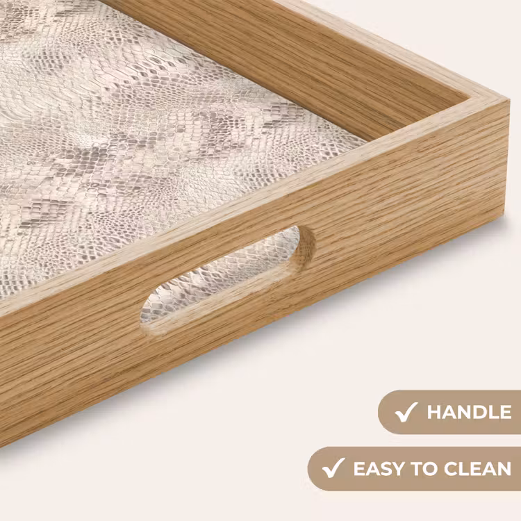 Tray - Snake - Pattern - Beige — 9