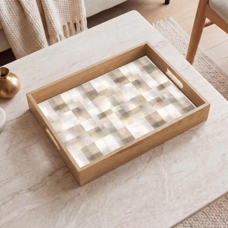 Tray - Texture - Linen - Beige — 2