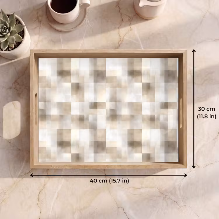 Tray - Texture - Linen - Beige — 7
