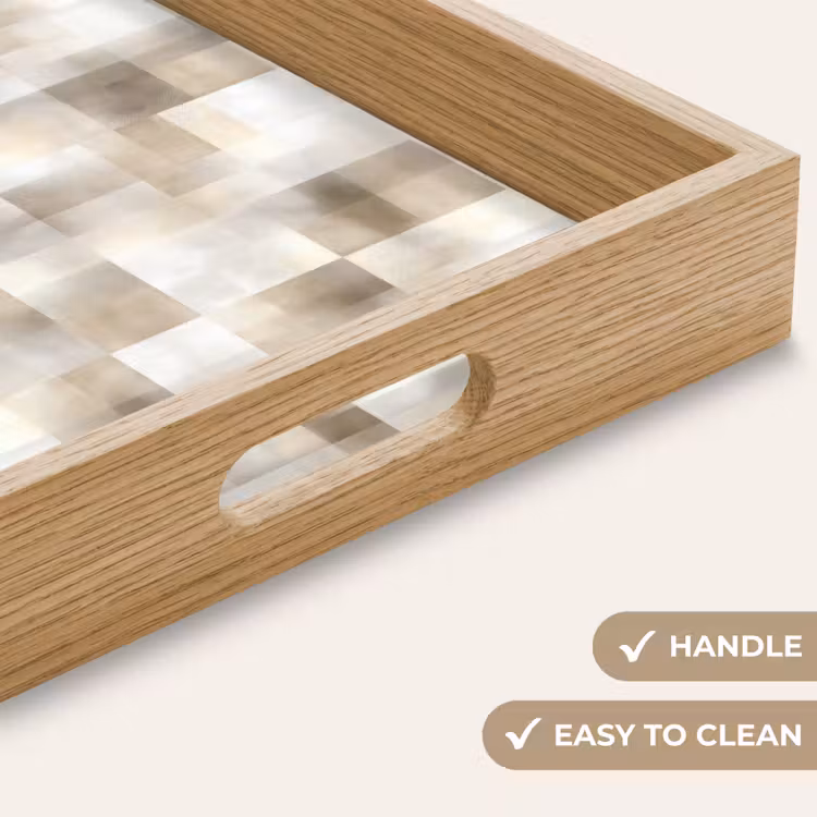 Tray - Texture - Linen - Beige — 9