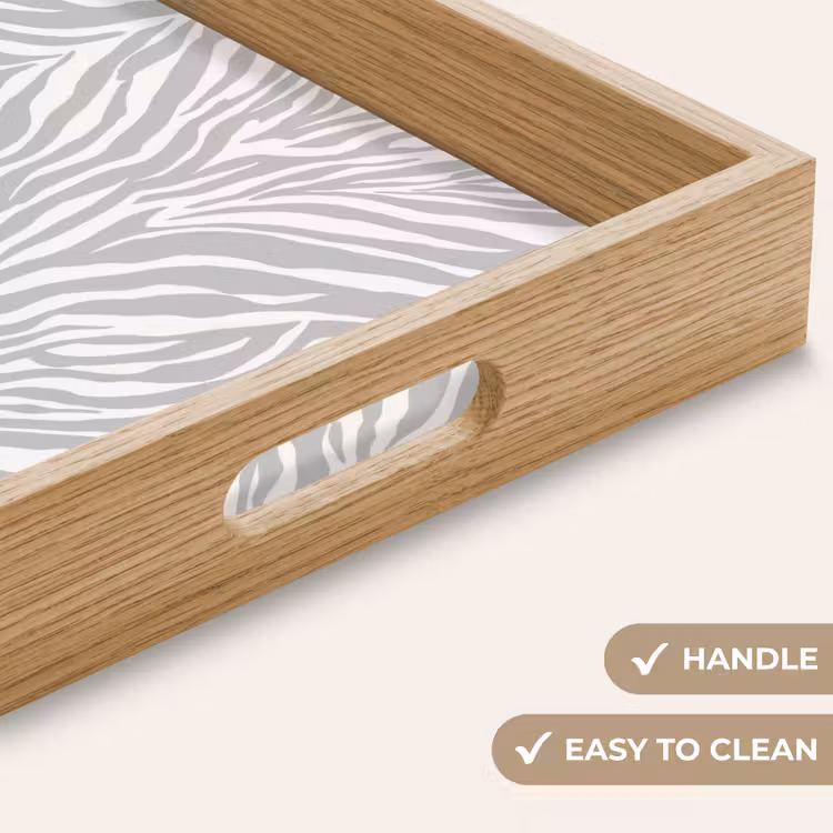 Tray - Zebra - Motif - Gray — 9
