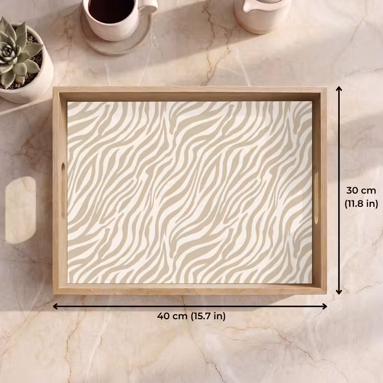 Tray - Zebra - Pattern - Beige — 7