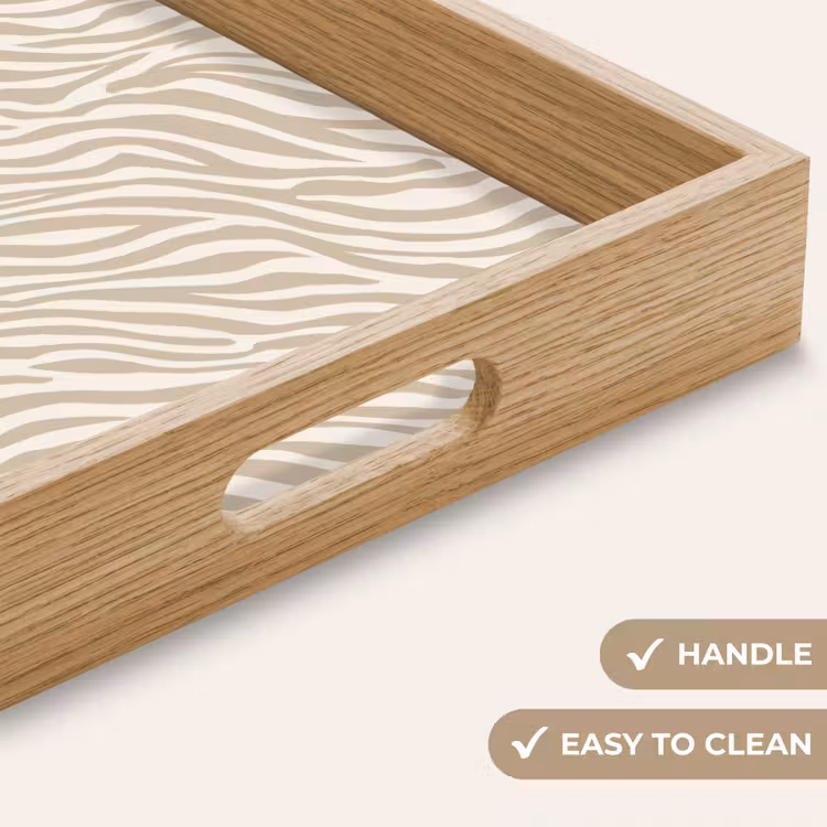 Tray - Zebra - Pattern - Beige — 9