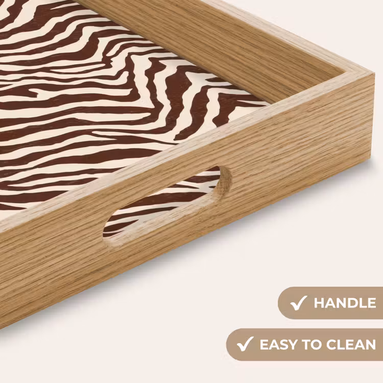 Tray - Zebra - Pattern - Black - White — 9
