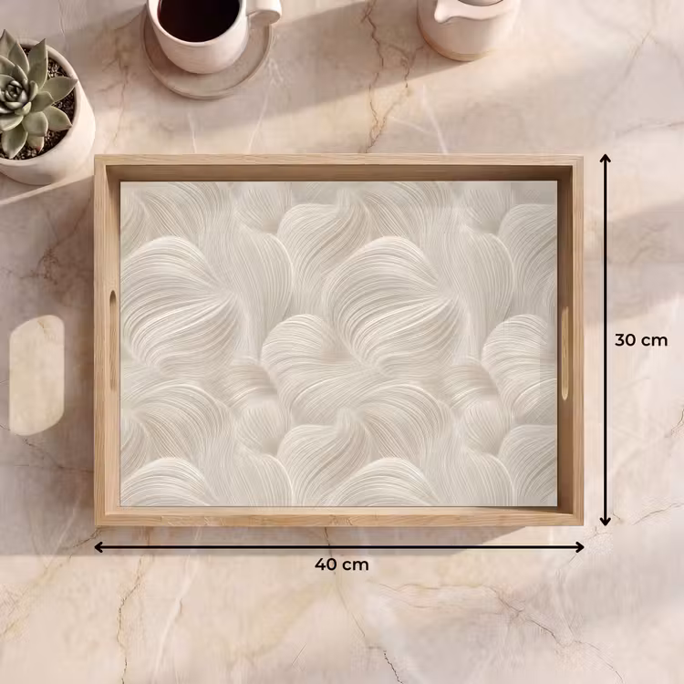 Tray - Lines - Fan - Beige — 8