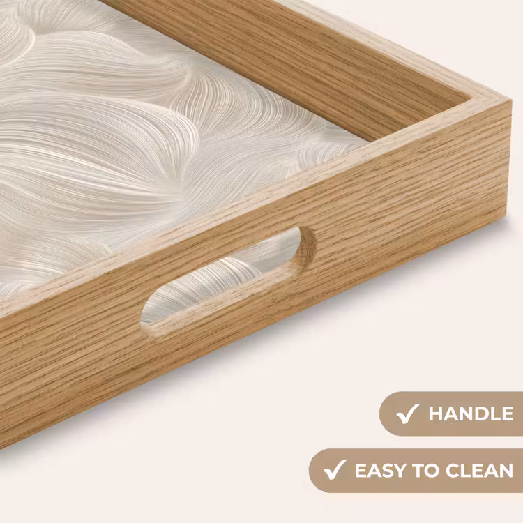 Tray - Lines - Fan - Beige — 9
