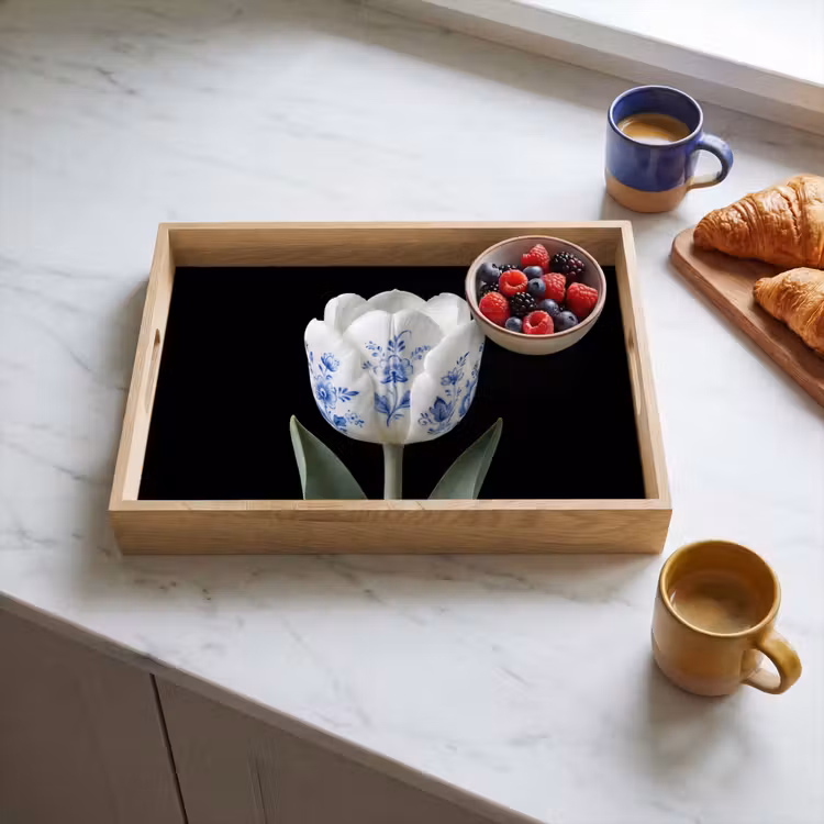Tray - Tulip - Pattern - Blue — 3