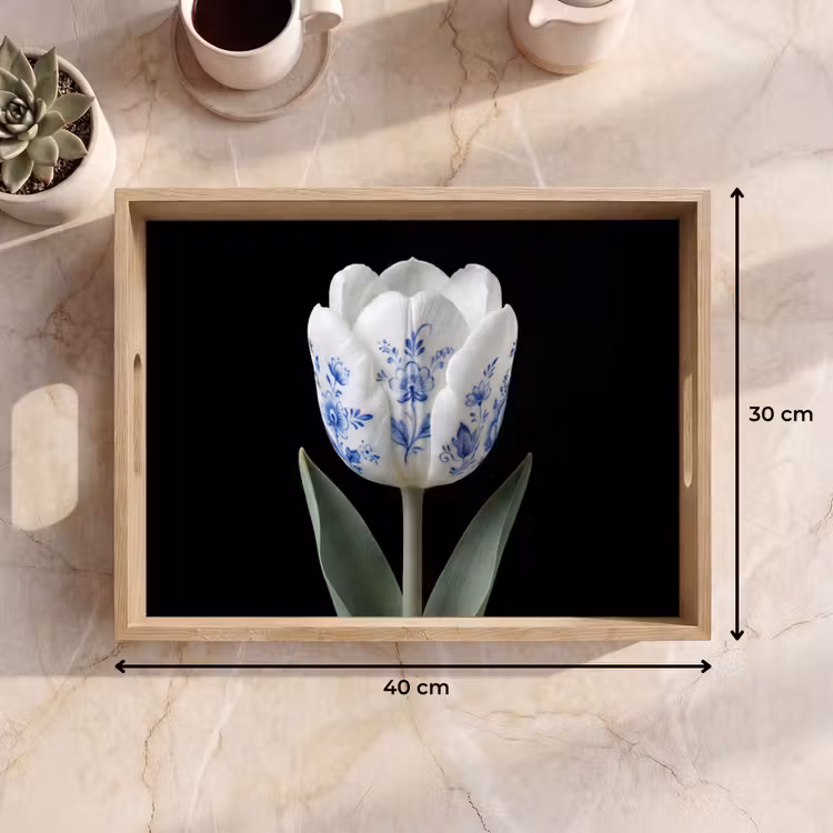 Tray - Tulip - Pattern - Blue — 8