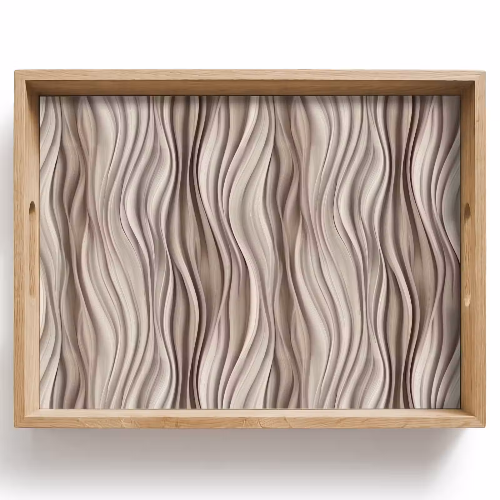 Tray - Waves - 3D - Cream — 1
