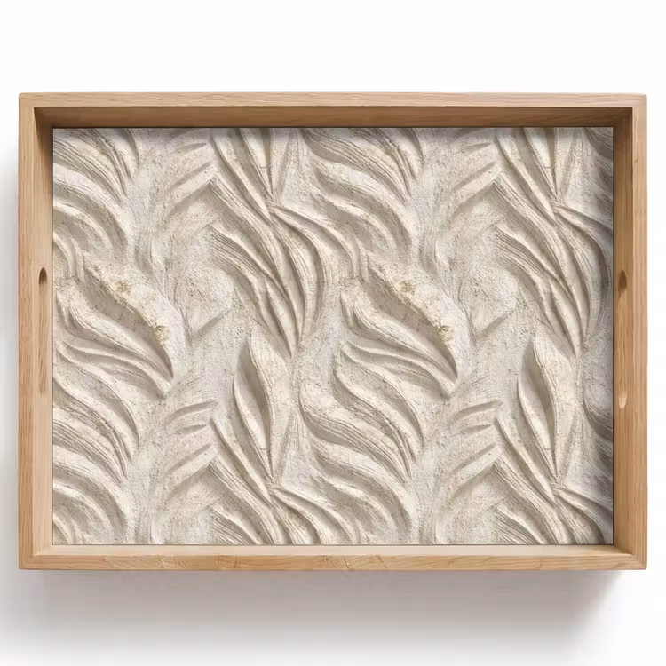 Tray - Texture - Relief - Beige — 1
