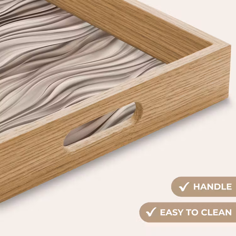 Tray - Waves - 3D - Cream — 9