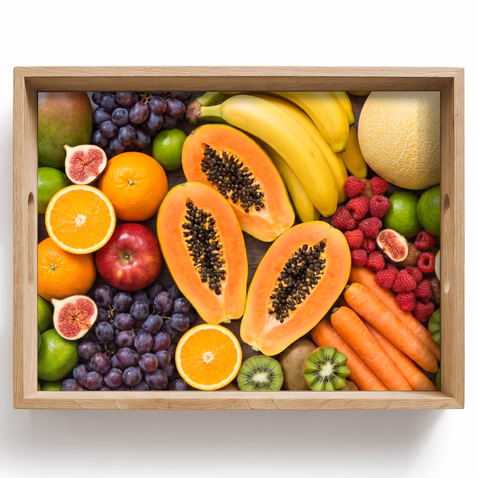 Tray - Food - Fruit - Vegetables - Fresh - Colorful — 1