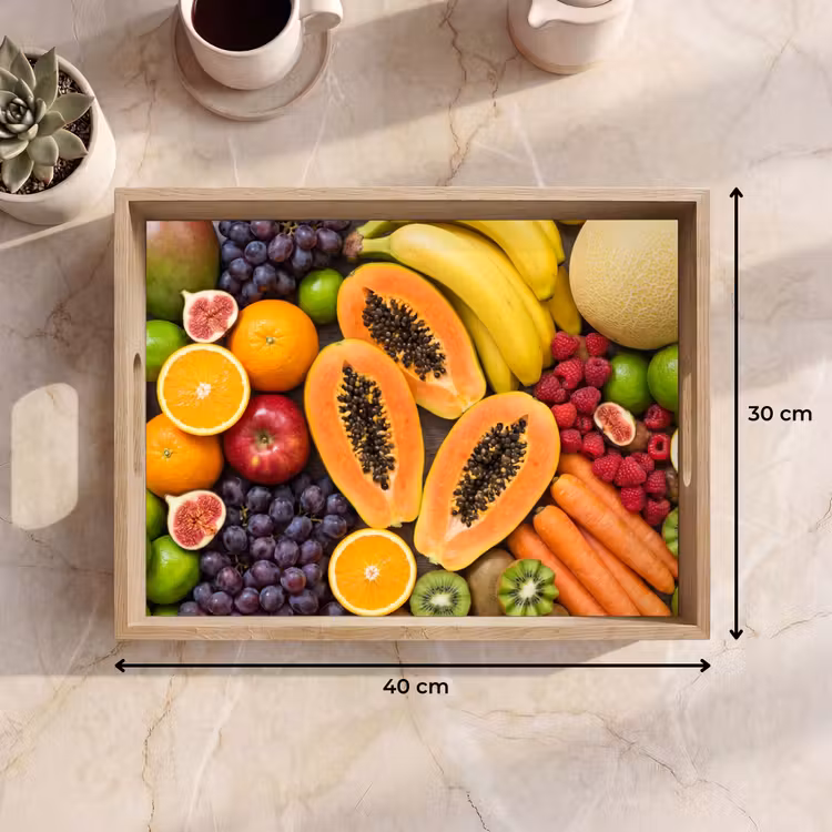 Tray - Food - Fruit - Vegetables - Fresh - Colorful — 8