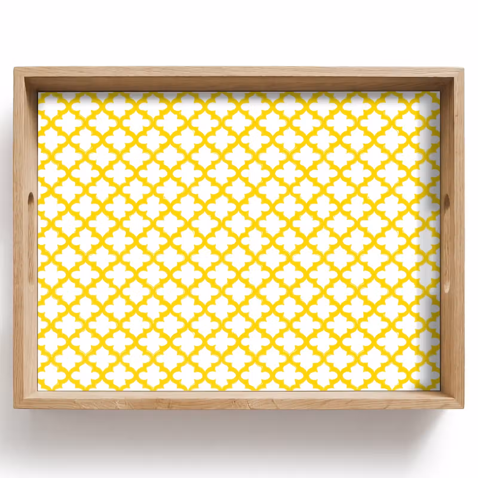 Tray - Pattern - Geometric - Classic - Yellow — 1