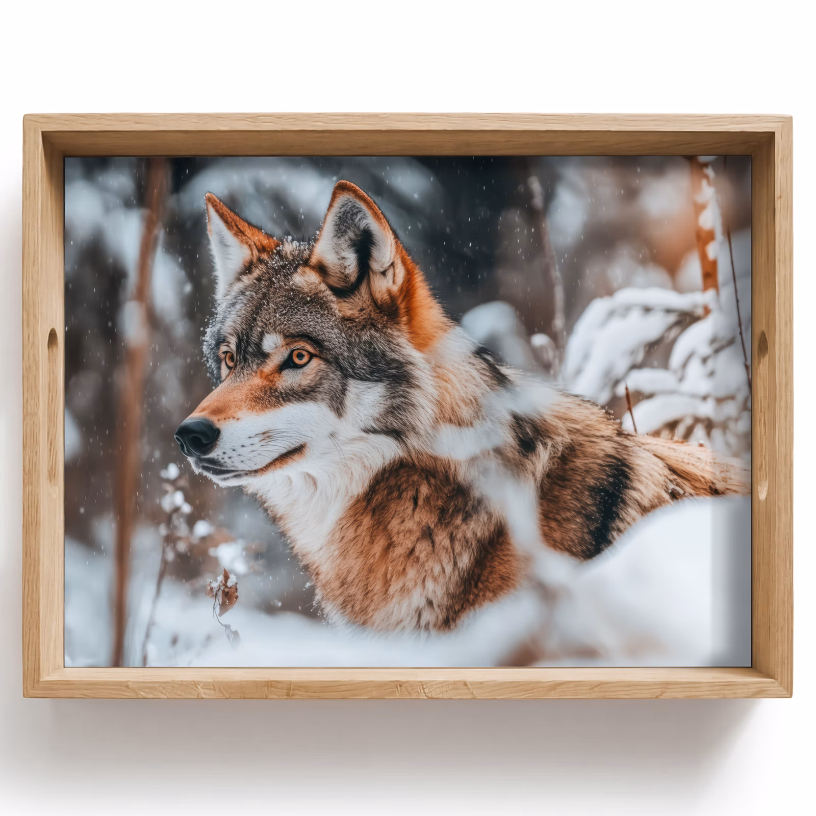 Tray - Wolf - Snow - Winter - Animals - Nature - Snow — 1
