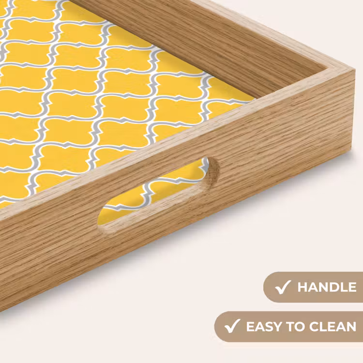 Tray - Lantern - Arabesque - Elegant - Yellow — 9