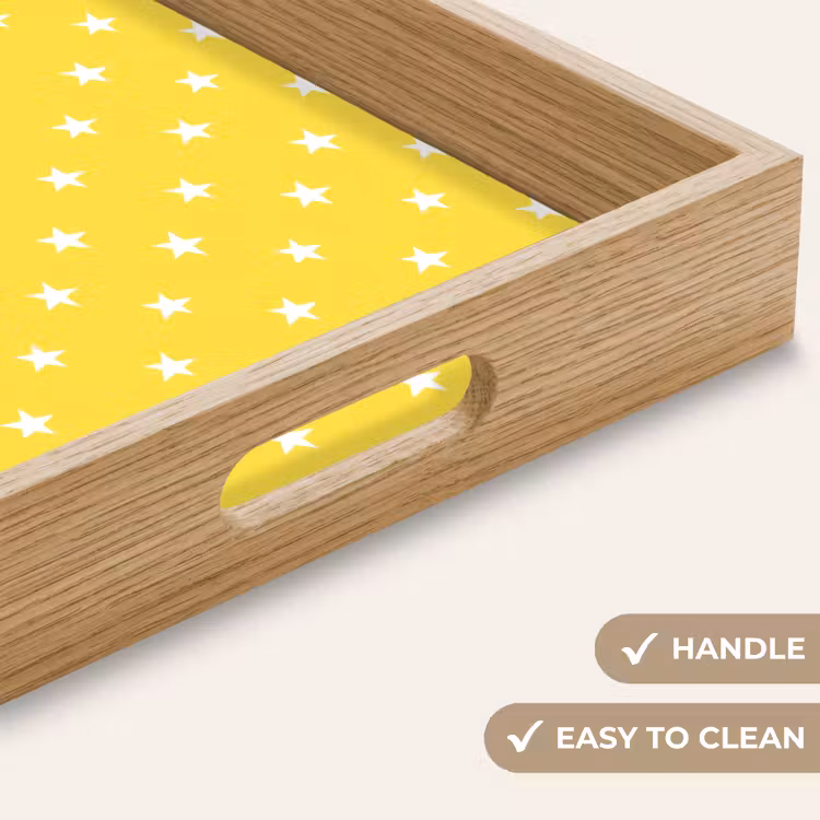 Tray - Stars - Pattern - Minimalist - Yellow — 9